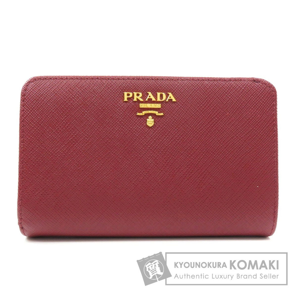 Prada Saffiano Bi fold Wallet Leather